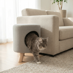 【4catsndogs】猫用隠れ家付き スツール Wallie