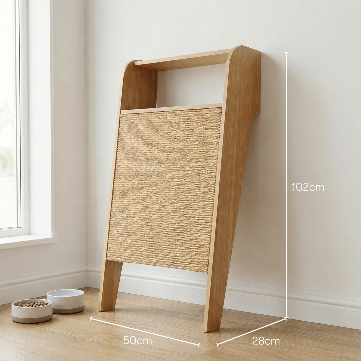 【4catsndogs】壁掛け式 猫用爪とぎ シェルフ Wesley