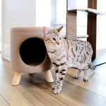 【4catsndogs】猫用隠れ家付き スツール Wallie